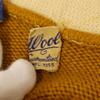 COLLEGIATE PENNAN 60s 70s Vintage Lettered Long Sleeve V Neck Knit Cardigan Men's Used