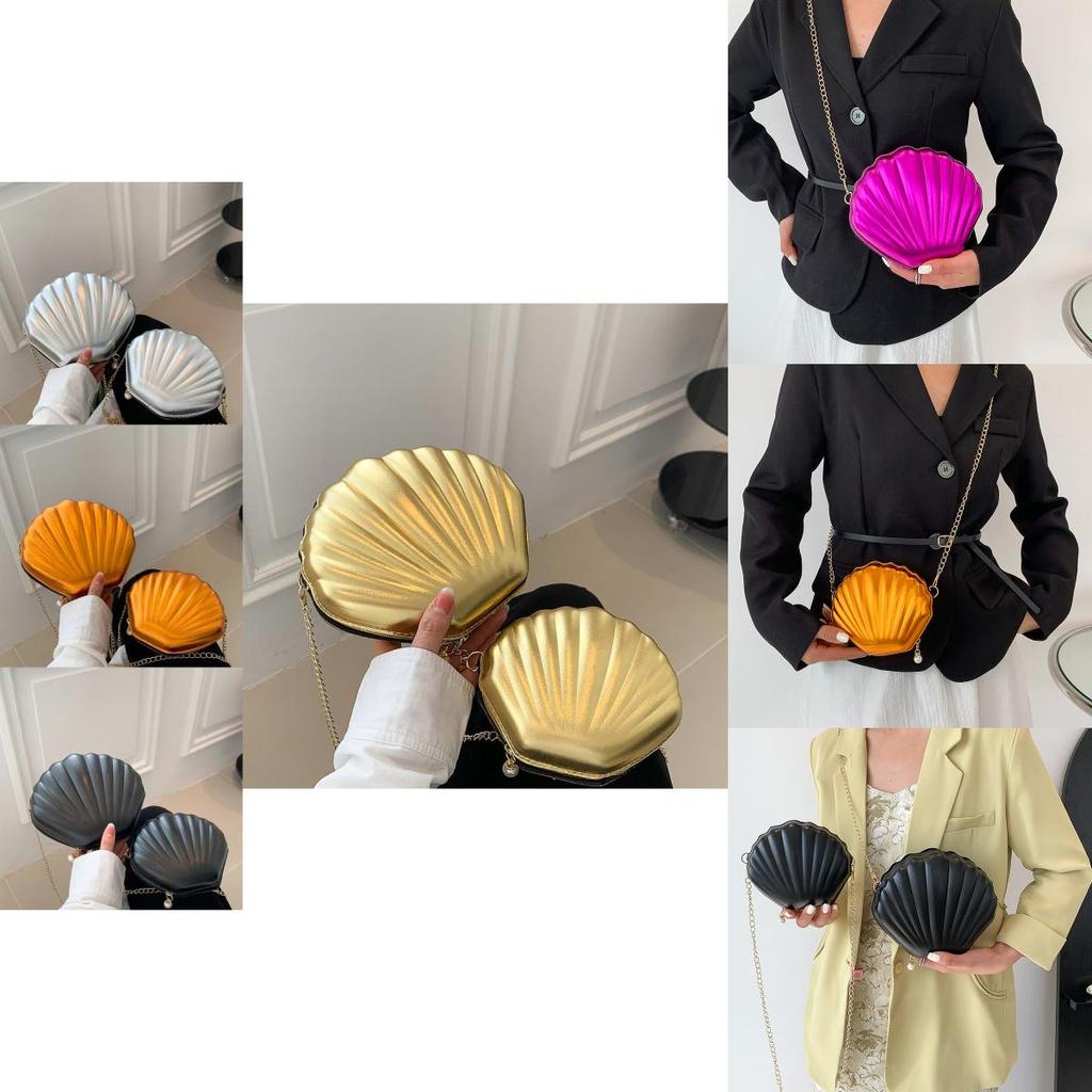 Elegant Shell-shaped Handbag For Women In Vibrant Colors Perfect For Daily Wear