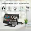 Large Backlit Display Digital Clock, Voice Control Weather Station, 12/24-Hour Format, Weather Forecast, USB Power Supply