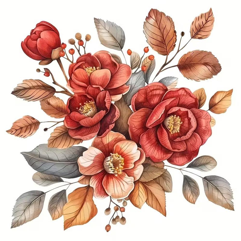 QT2080#15cm Floral Vinyl Aufkleber Blume Geeignet für Laptop, Auto, LKW, Van, SUV, Motorrad, Wand, Stoßstange, Fenster