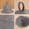 1Pcs Sauna Hat Anti Heat Headgear  Style Wool Felt Shower Cap For Men Women Shower Bathing Accessories