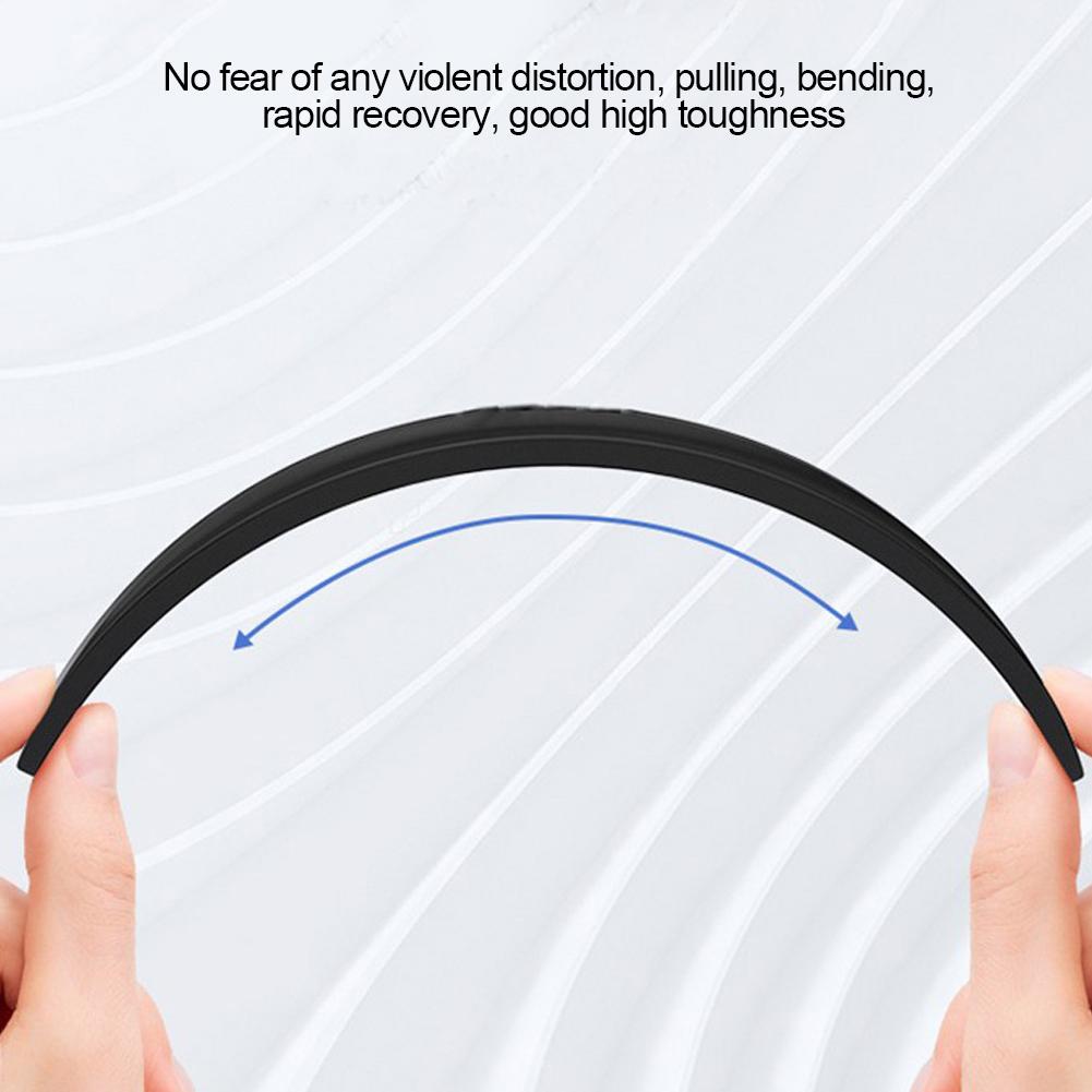4Pcs Luminous Car Door Rearview Mirror Edge Scrape Protective Strips Guard Bumper Guards Protector Protection Universal