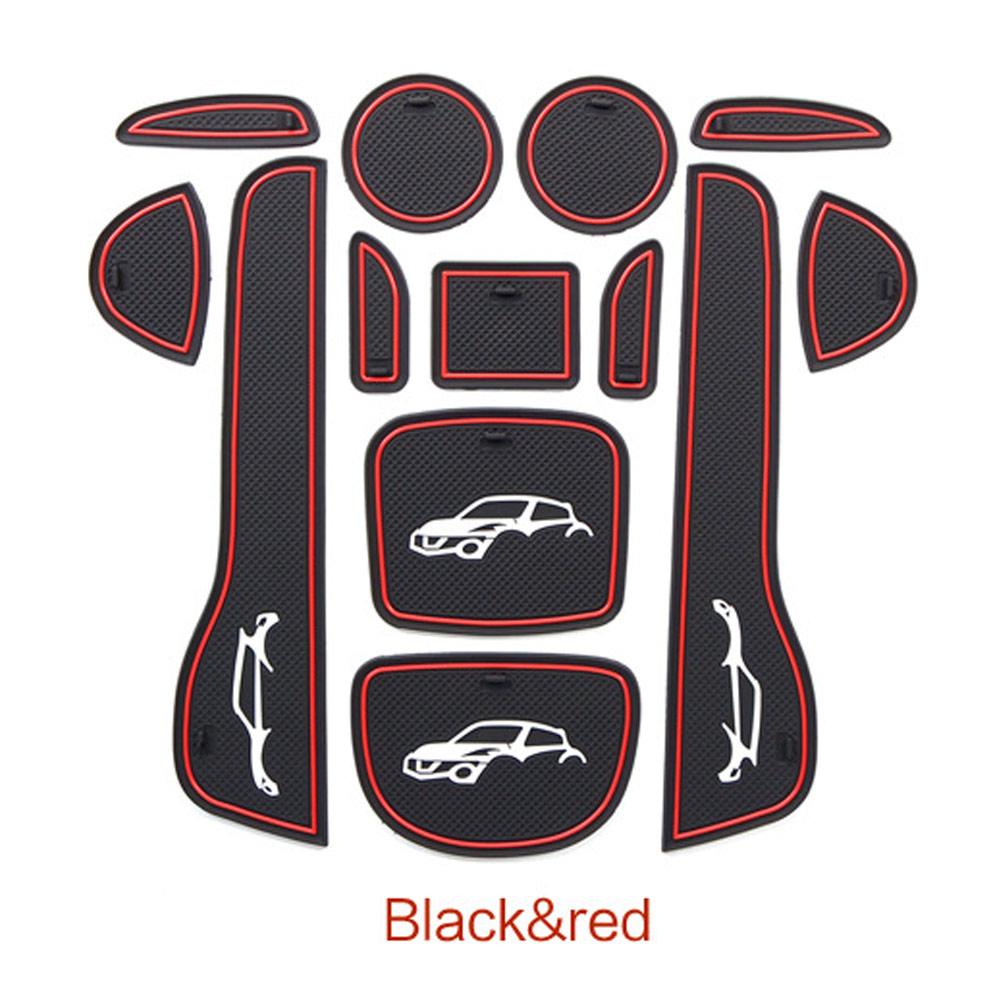 

Резиновый коврик с дверной канавкой для Nissan Juke F15 Qazana 2011 ~ 2017, подушка, слот для хранения ворот, подставка, пылезащитная внутренняя наклейка для автомобиля красный