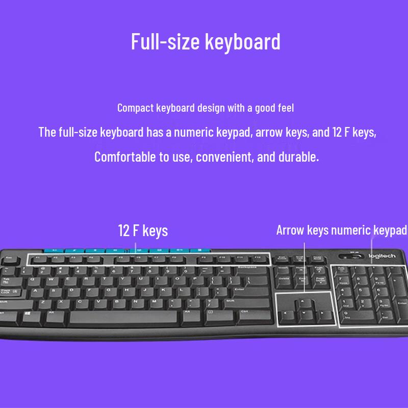 

Logitech MK275 Wireless Keyboard and Mouse Combo