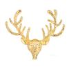 New Christmas Elk Napkin Buckle Metal Napkin Buckle for 2025 Christmas Table Decoration Gold Napkin Holder Wedding Decoration