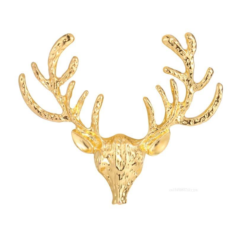 New Christmas Elk Napkin Buckle Metal Napkin Buckle for 2025 Christmas Table Decoration Gold Napkin Holder Wedding Decoration