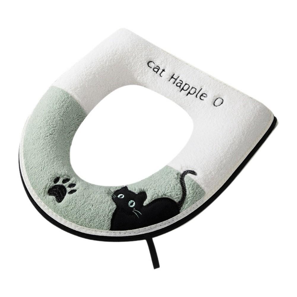 U-shaped Toilet Seat Toilet Seat Cover Bathroom Accessory green