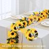 Artificial Flowers Sunflowers Vine Flowers Wall Hanging Festival Rattan Leaves Garland Outdoor Wedding Party Home Diy Decoration