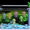 2 PCS Jellyfish Fish Tank Decorations, Soft Silicone Simulation Jellyfish Ornament With Vacuum Suction Cup, Fish Tank Jellyfish Glow Decorations For F
