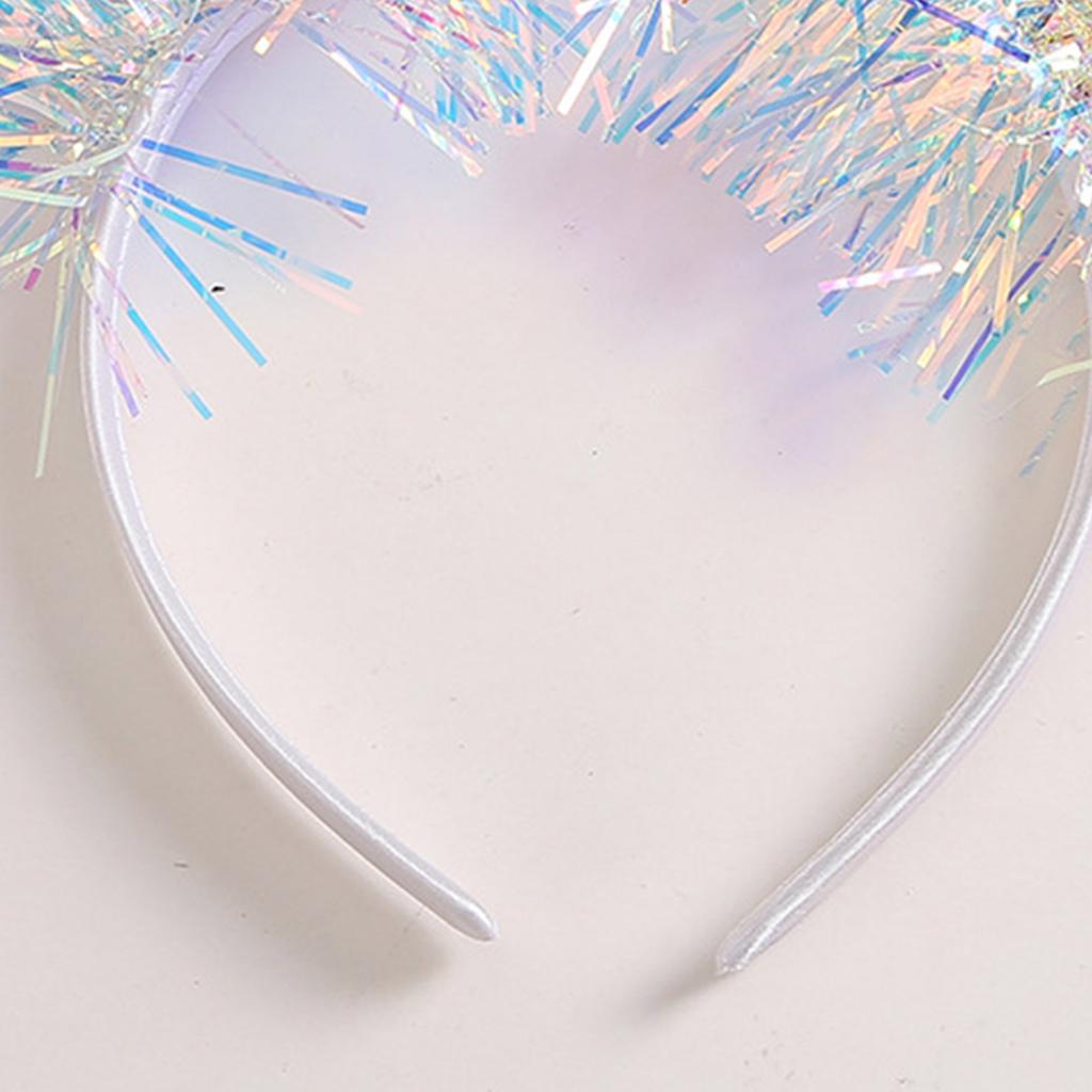 Sweet Christmas Live Broadcast Hairband Women Students Photoshoots Hairband Snowflake Shape Headbands White Color