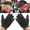 1pc Black Curls Hair Sponge Glove Hair Brush Hair Styling Tools for Men and Women General