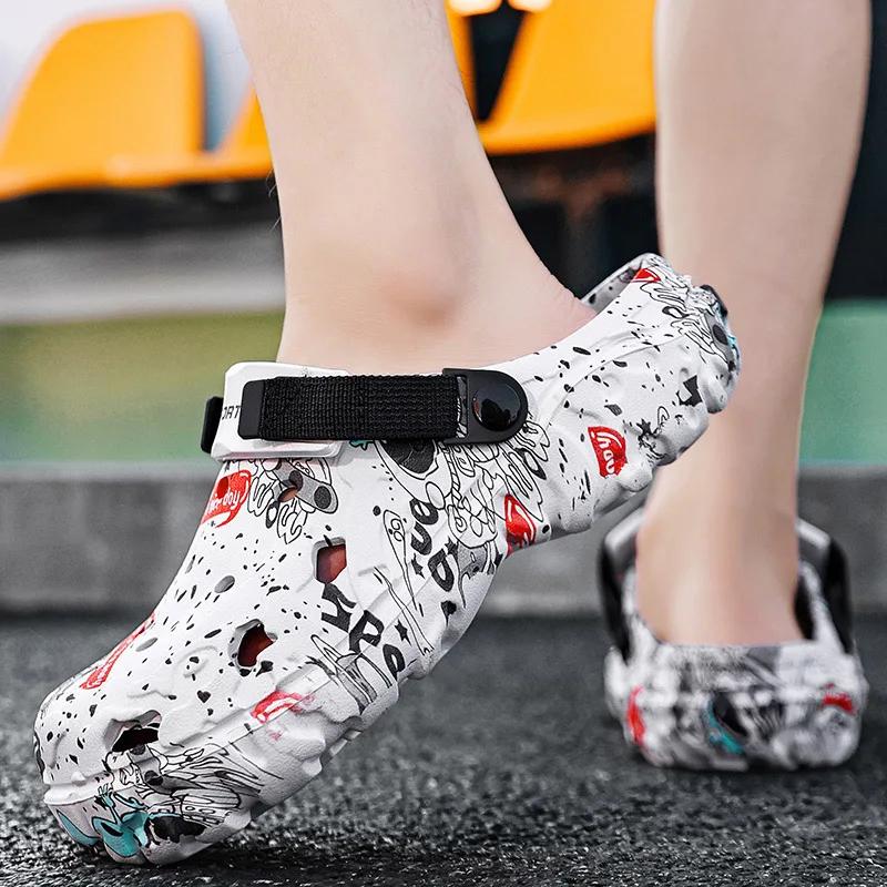 Men's Summer Clogs Sandals Eva Slippers Men Fashion Flat Sandals Men Women Leisure Slides Men Casual Shoes