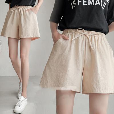 Sommer Damen Shorts Elastische Hohe Taille Lose Kordelzug Casual Sport Über Knie Länge Taschen Jogging Homewear Beiläufige Kurze Hosen Pyjama Shorts