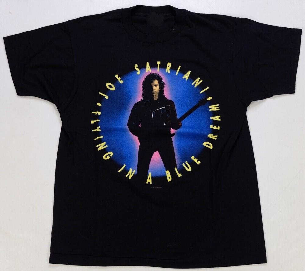 Vintage Joe Satriani Tour 1990 Cotton Full Size Unisex Black Shirt TR194 Unisex T-Shirt XXXL