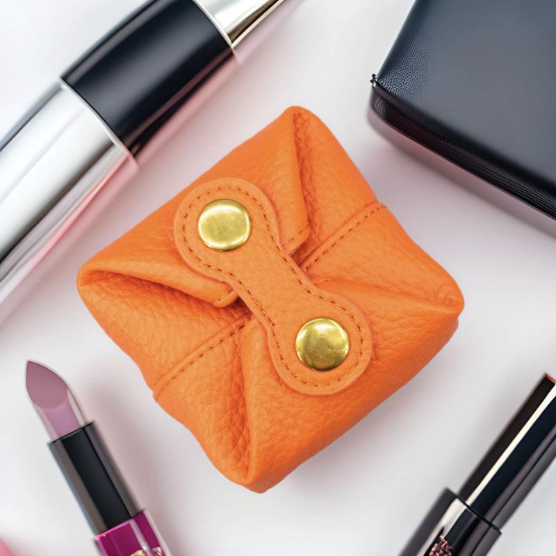 Soft Leather Mini Coin Purse - Cute Japanese & Korean Style for Earphones, Keys, Coins, Lipstick, & More