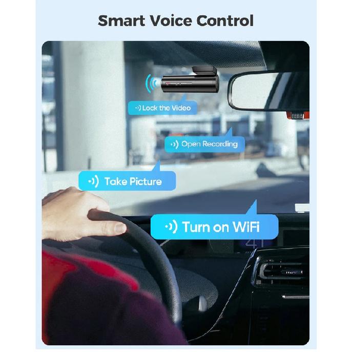 AZDOME M300 Dash Cam 1296P Camera with WiFi WDR Car DVR 150° FOV App Control Dash Camera Recorder Voice Control 24H Parking Mode