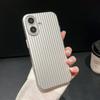 Luxury Natural Titanium Pc Case for For Iphone16 15 14 13 Pro Max Plus Electroplated Grating Corrugated Hard Back Cover Phone Case