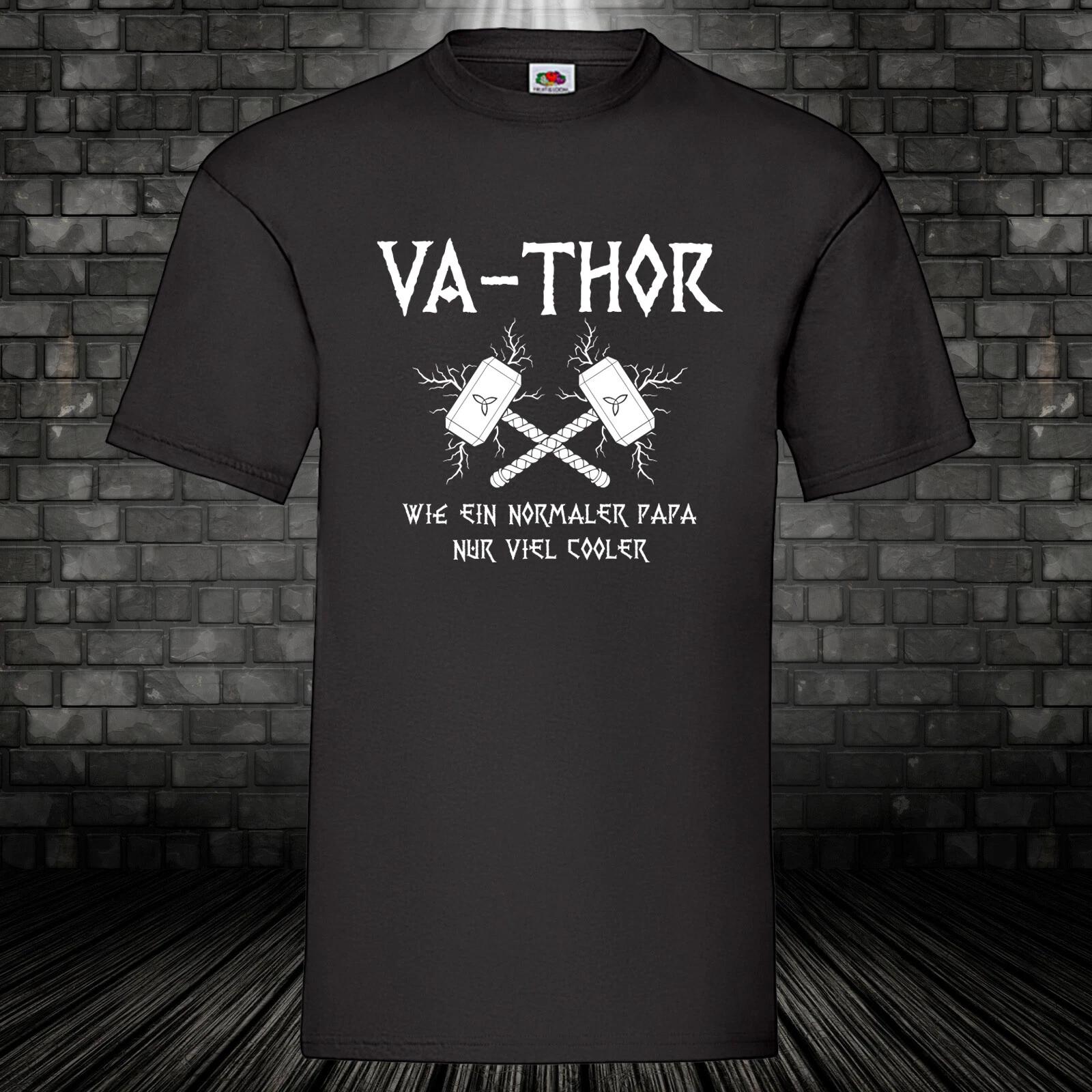 Va Thor Shirt Saying Comic Fun Fun Dad T-Shirt Fathers Day Birthday S-5XL XS