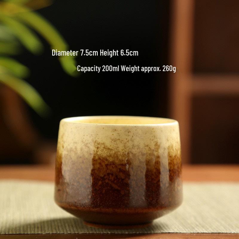 Retro Coarse Pottery Ceramic Coffee and Tea Cup for Home Use
