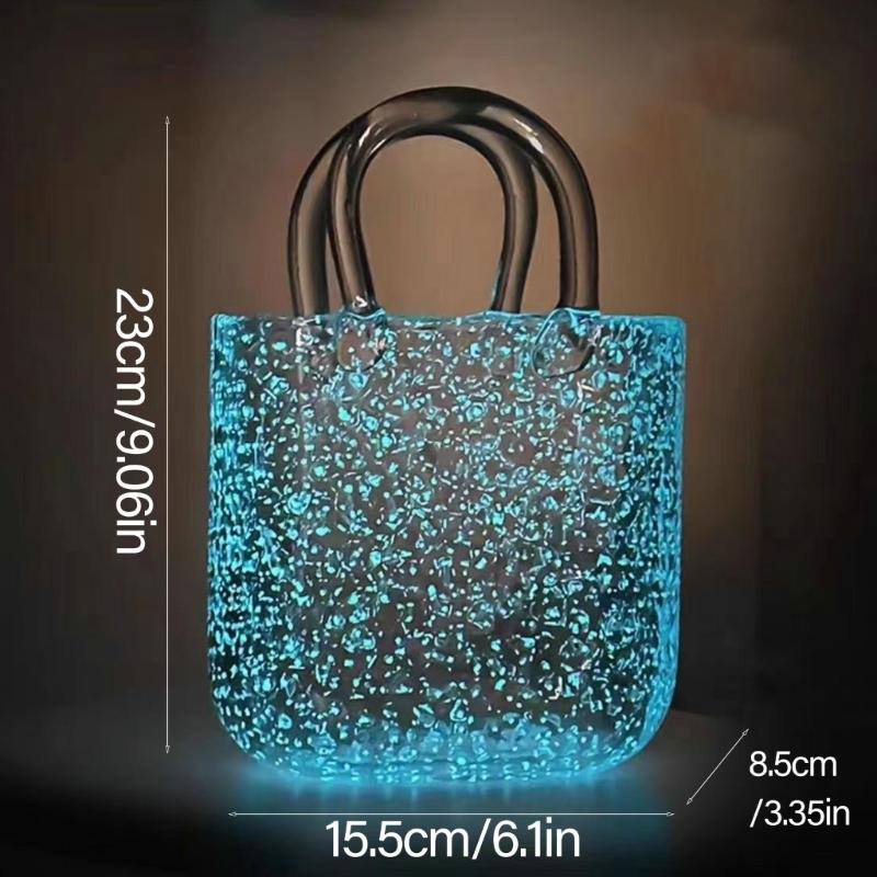 Artystyczne Fluorescencyjne Szklane Wazony Miękko Świecące w Ciemności Pojemniki na Kwiaty Wazony do Nowoczesnych Domów Wiejskich Dekoracja Półki Domowej