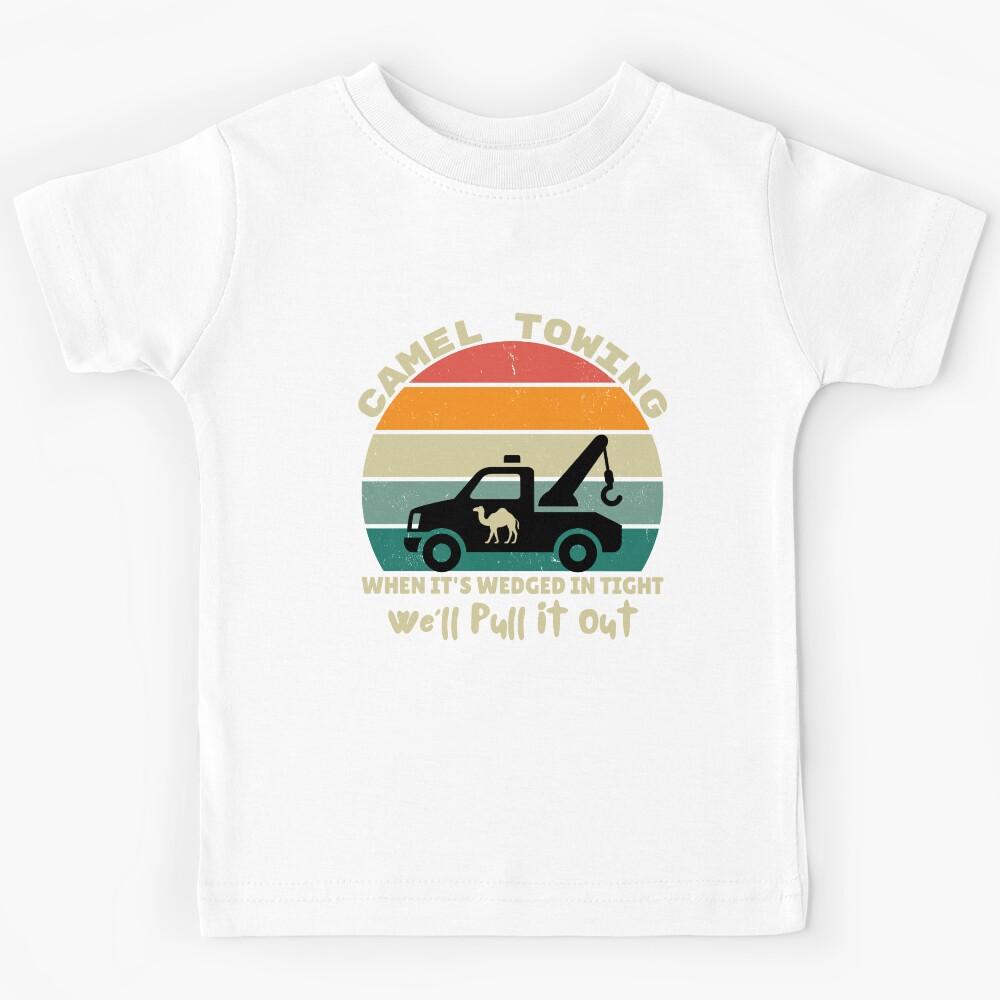 Camel Towing Retro Adult Humor Saying Funny Halloween Kids T-Shirt 150