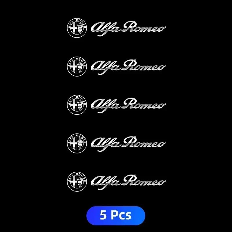 For Alfa Romeo Metal Emblem Auto Decor Wiper Decals Reflective Car Window Stickers For Alfa Romeo Giulietta Giulia GT Mito Brera