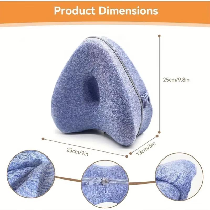 Heart Shaped Breathable Leg Pillow Orthopedic Memory Foam Knee Support Cushion for Elderly Side Sleepers Pain Relief