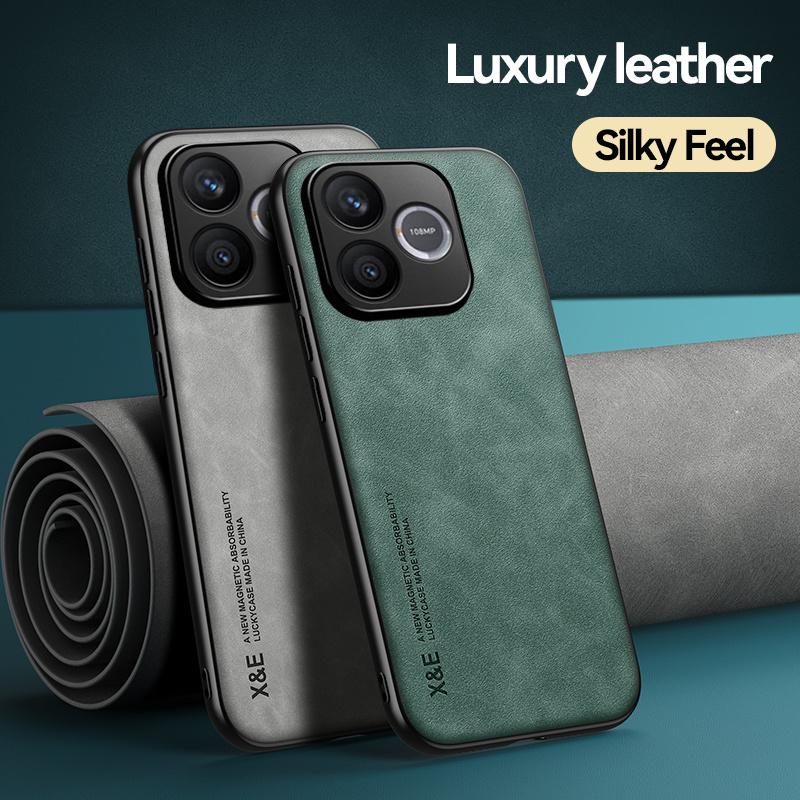 Etui For Honor 600 Lite Luksusowe Skórzane Magnetyczne Pokrowiec na Telefon Honor 600Lite Honor600 Lite Z Metalowym Uchwytem Wspornik Pokrowiec do Samochodu