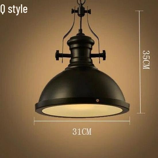 American Retro Wrought Iron Pendant Lamp for Restaurants and Bars