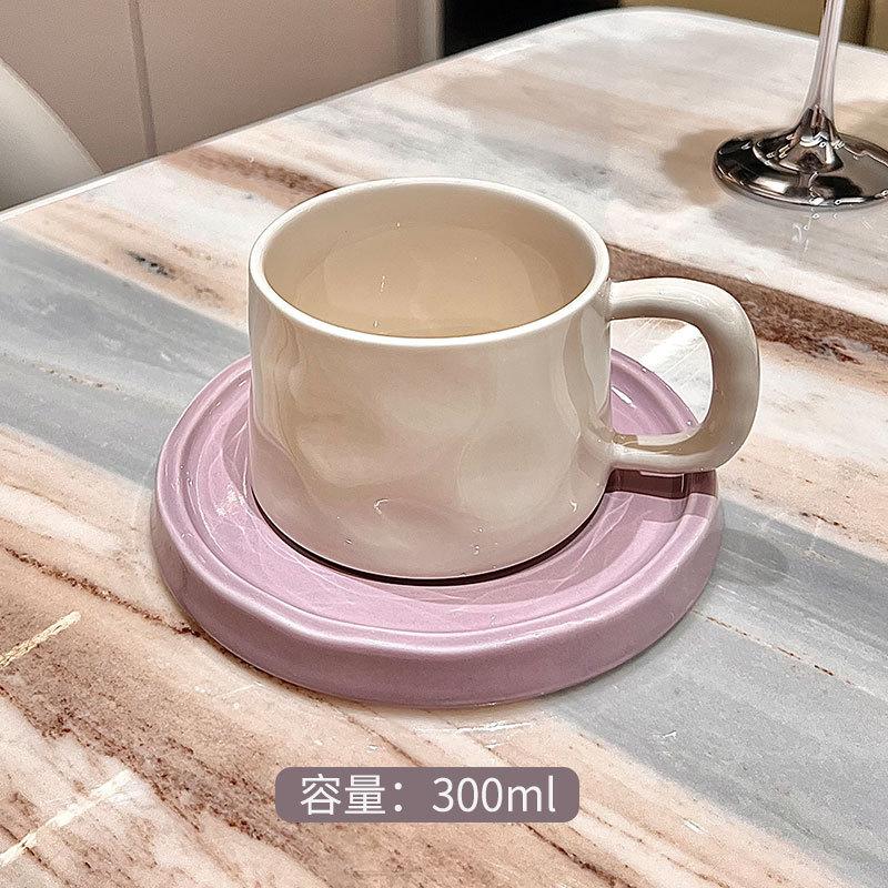 Kávový šálek z jemného porcelánu v evropském stylu 300 ml Odpolední čaj Dezertní čajový šálek Hrnek pro pár Dárek Kancelářský hrnek na vodu Domácí dekorace
