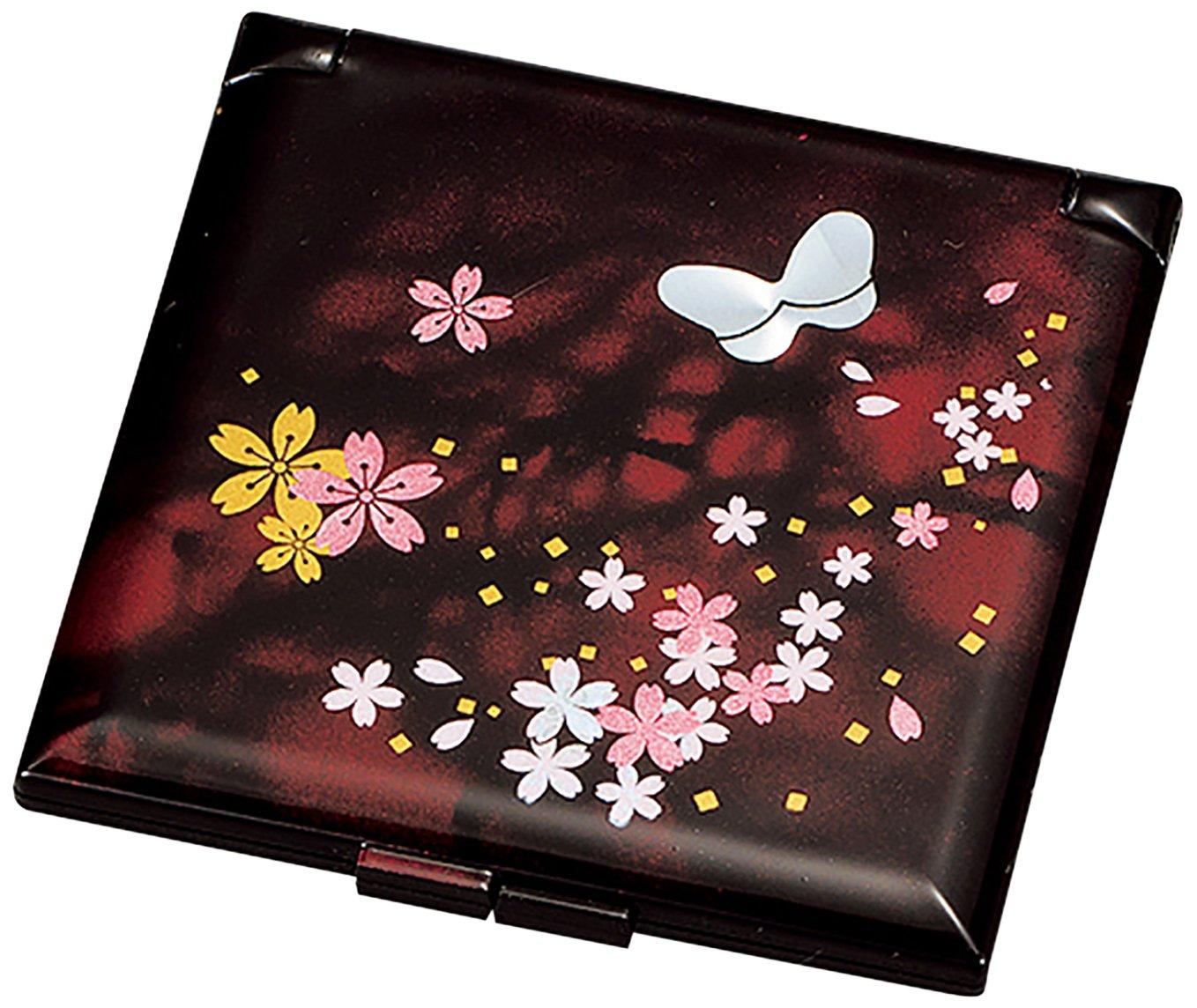 

Компактное квадратное зеркало Yamanaka Lacquer Sakura M15926-4 чёрный