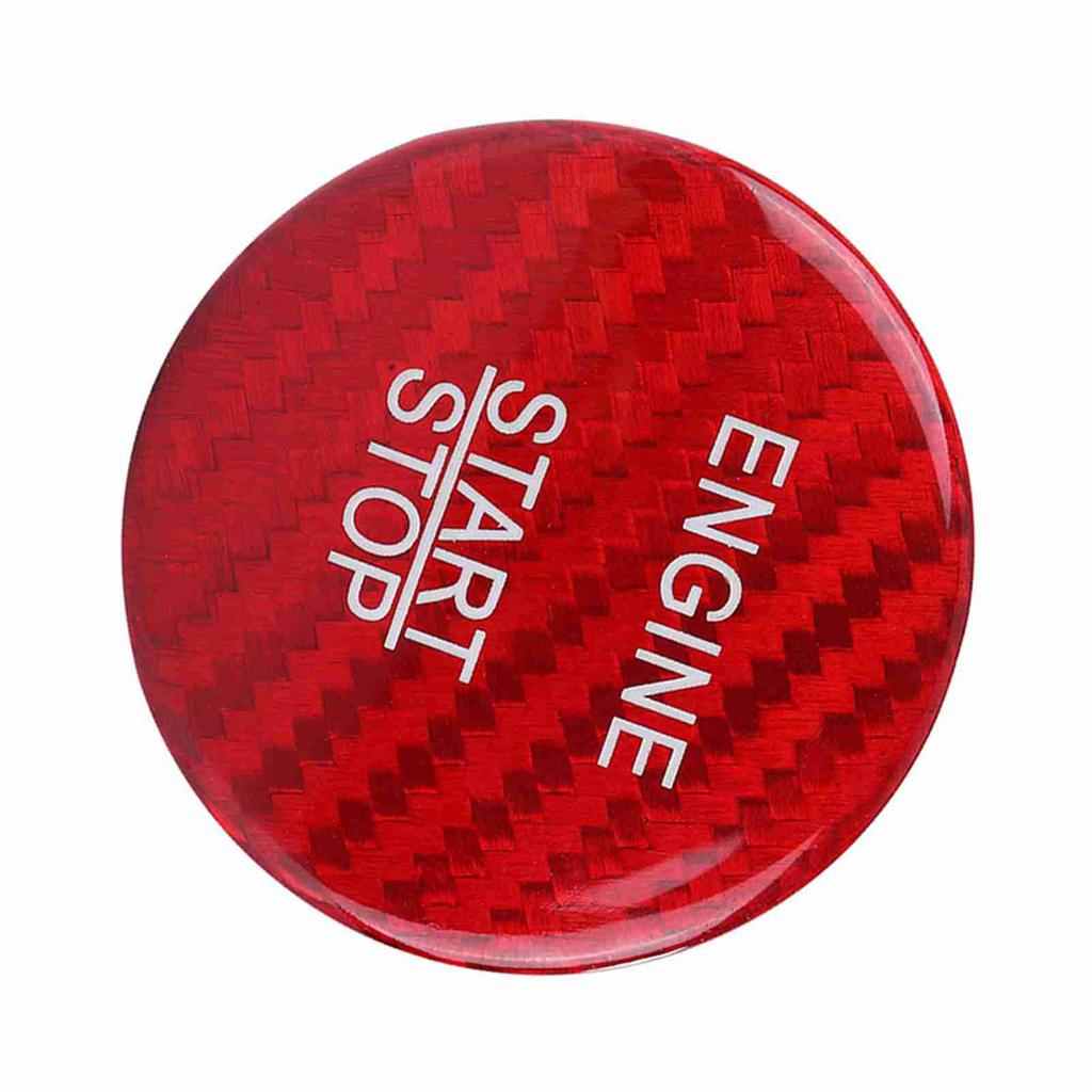 Rote Carbon Motorstartknopf Abdeckung Zierleiste für A B C GLC GLA CLA ML Klasse