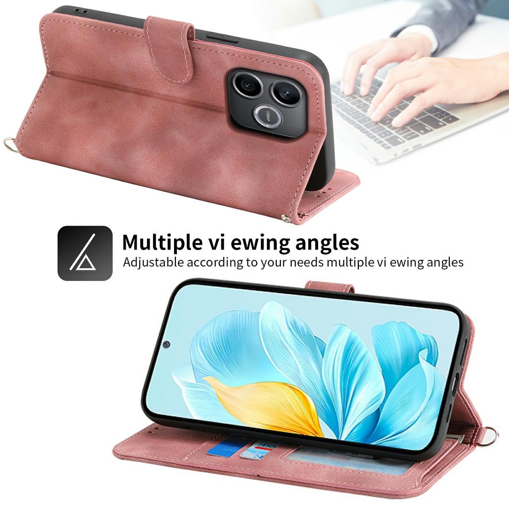 Etui do Honor 600 Lite 5G 3D Kreatywny Wzór Pokrowiec z PU Skóry z Podstawką