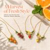 Stackable Fruit Necklace Lemons Collarbone Chain Fun Clavicle Chain  Gift