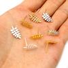 6-10pcs Brass Metal Flower Studs Earrings Pins DIY Earrings Stud Hooks Jewelry Making Accessories Findings