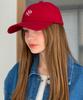Baseukala Vasc Logo Stitch Embroidered Ball Cap Wine