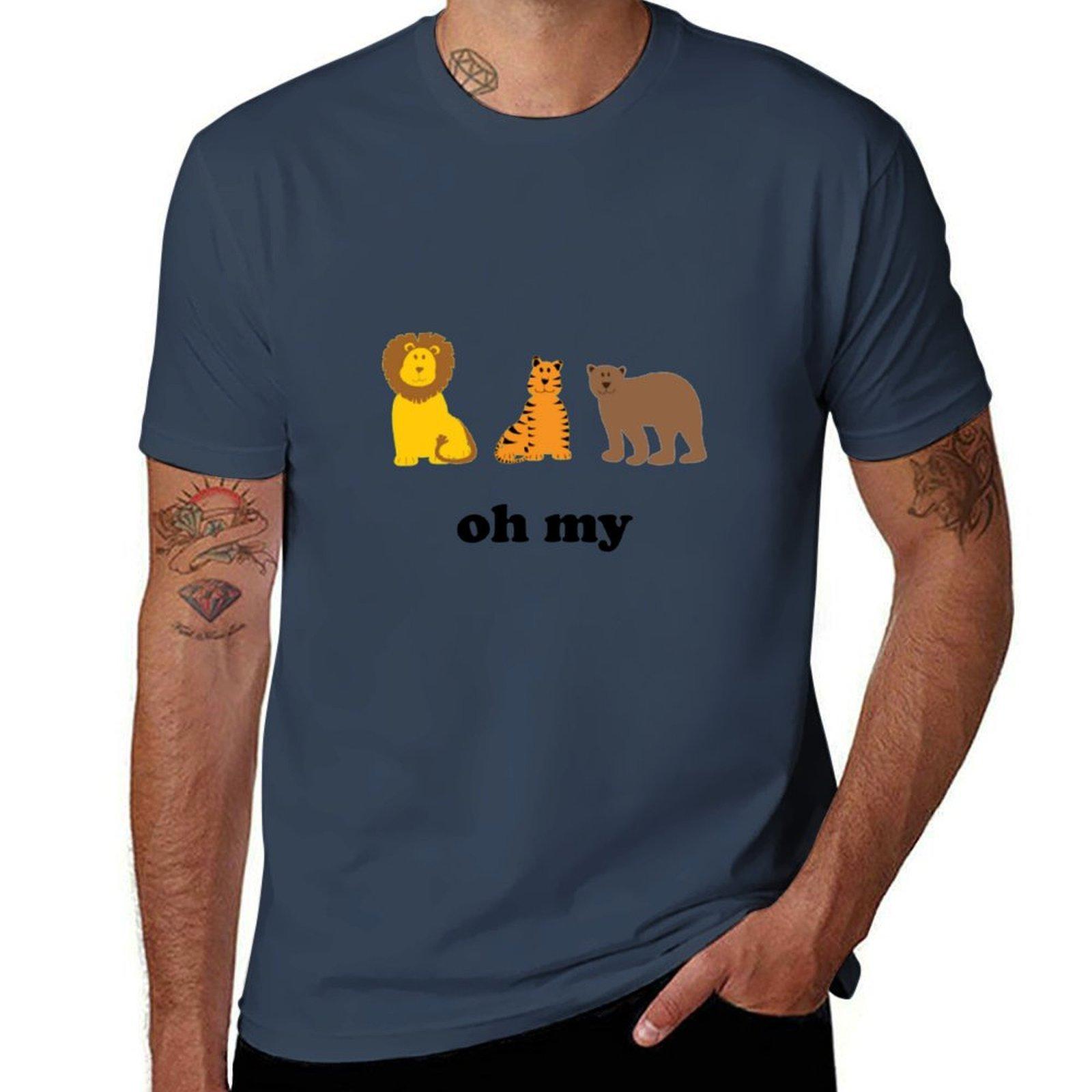 Lions Tigers Bears Oh My Tshirt Running Perforunisexce Short Sleeve Tee S