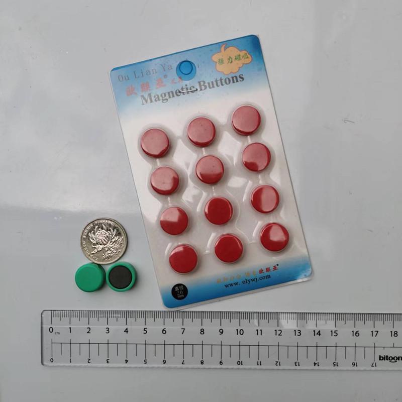 Flat 20mm Magnetic Beads - Teaching, Office, Whiteboard, and Fridge Magnets
