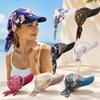 Breathable Women Printed Satin Headscarf Hat Summer Baseball Cap Outdoor Sun Hat  For Men Women