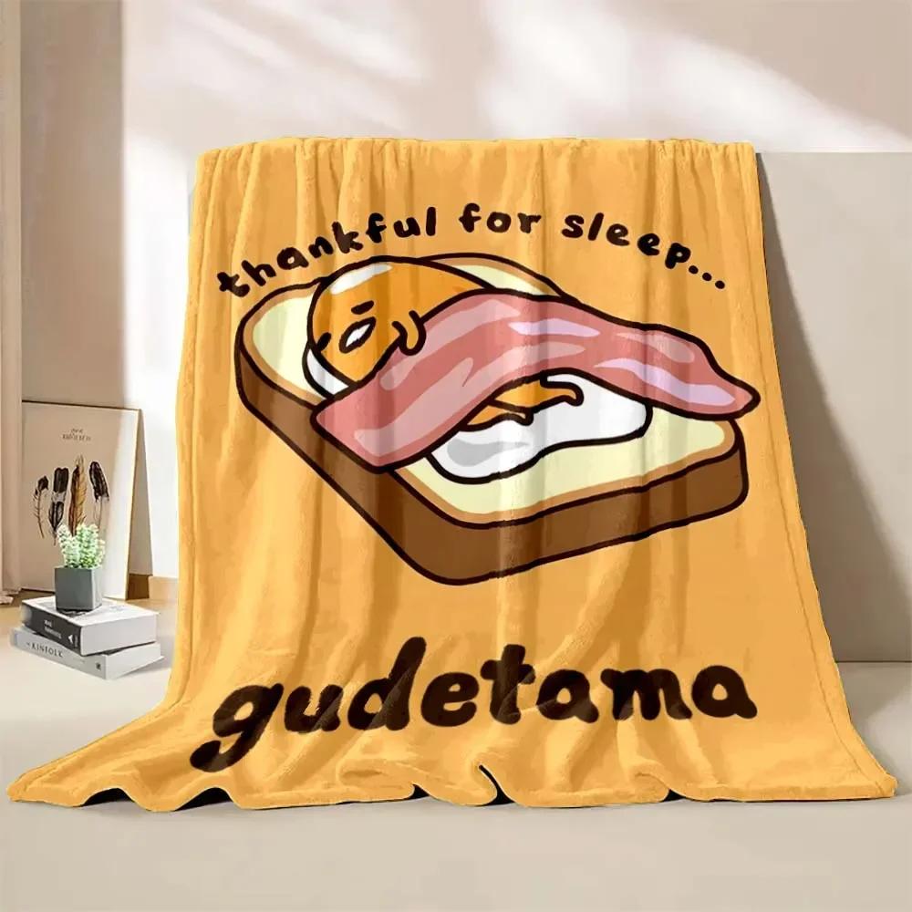 

1PC Gudetama Egg Printed Blanket ren Adult Blanket Soft and Warm Bedding for Bed Sofa Outdoor Travel Cover Blanket#(1) 75X95CM серый