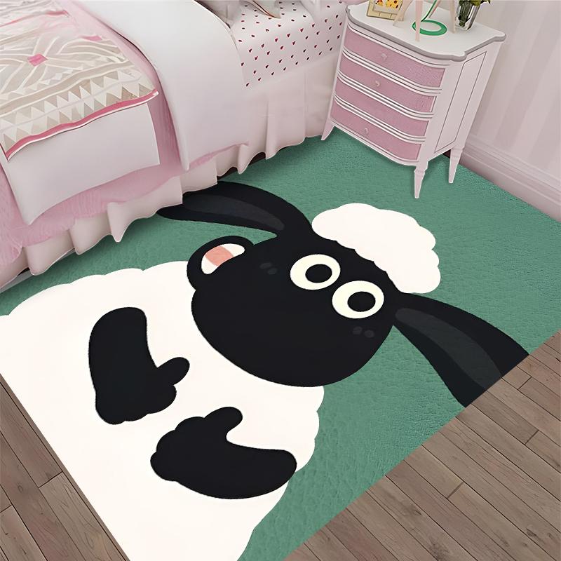 Shaun the Sheep Printed Carpet, Rug for Office Chair Living Room Bedroom Kitchen Room Decor Gifts.