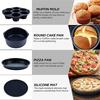 6pcs/set Practical Cookware Set Round Cake Pans & Baking Tray for Home Kitchen