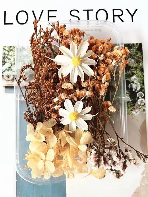 Trockenblumen DIY Blumenmaterialien Ewige Blume Handwerk Hochzeitsfeier Dekoration Blumenkurs Künstliches Materialpaket