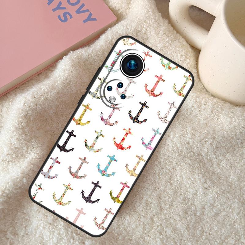 Stripes Anchor Boat Ship Case For Honor 200 Pro X9b X9a X8b X8a X8 X9 X9c 50 70 90 Lite Honor Magic 7 6 5 Pro Coque