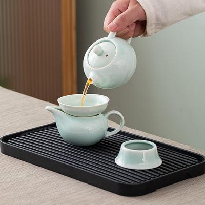 Convenient Travel Kung Fu Tea Set, Large Set, Geyao Opening Teapot, Business Event Opening Gift