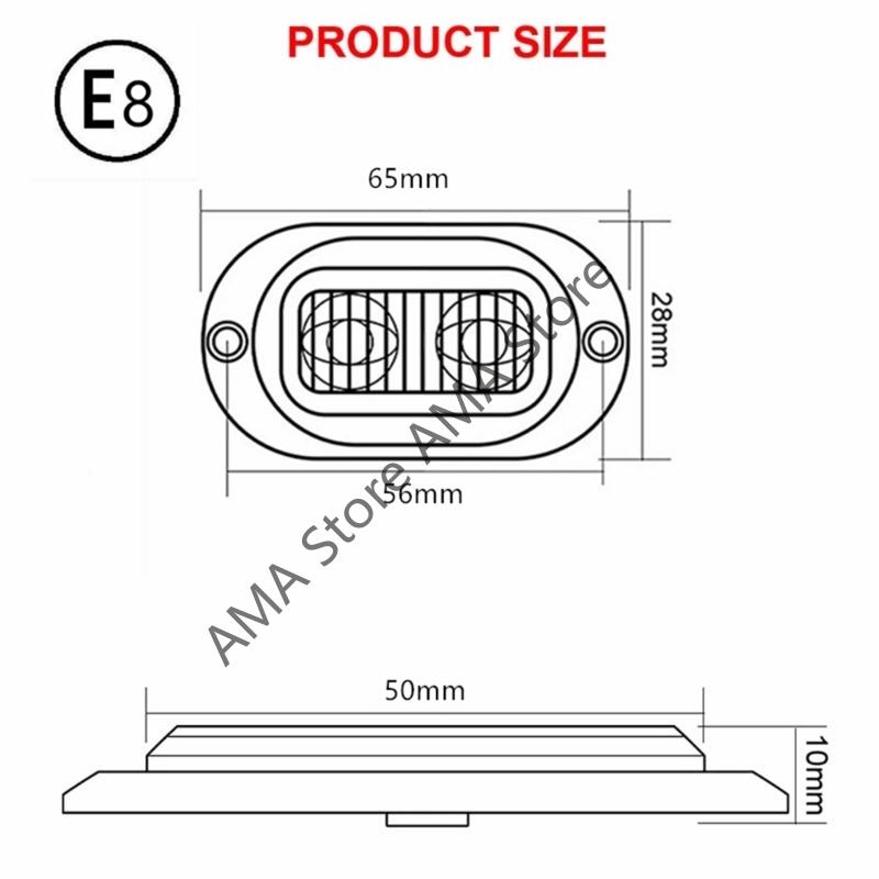 X7JF LED Strips Marker Lamp For Truck Trailer 12-24V Wide Voltages Compatibility