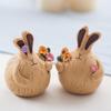 Creative Rabbit Garlic Resin Ornament - Cute Home Decor for Living Room, Desk, or Wine Cabinet