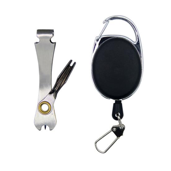 

MUQZI спортивный аксессуар, инструмент для быстрого завязывания узлов, рыболовные щипцы, резак для лески с выдвижным брелоком