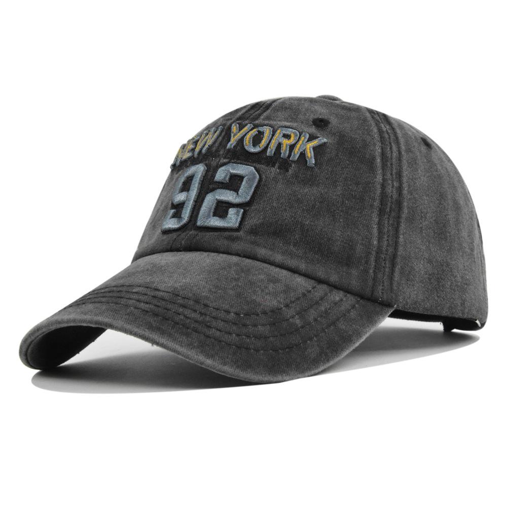 

1pc Vintage 3D Letter Embroidered Baseball Cap,Contrast Color Leisure Versatile Hat for Men and Women Outdoor Travel,Adjustable Adjustable чорний