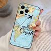 Travel Airplane Route  Phone Case Silicone Soft For IPhone 17 16 15 14 13 12 11 X XR Plus Pro Max Plus